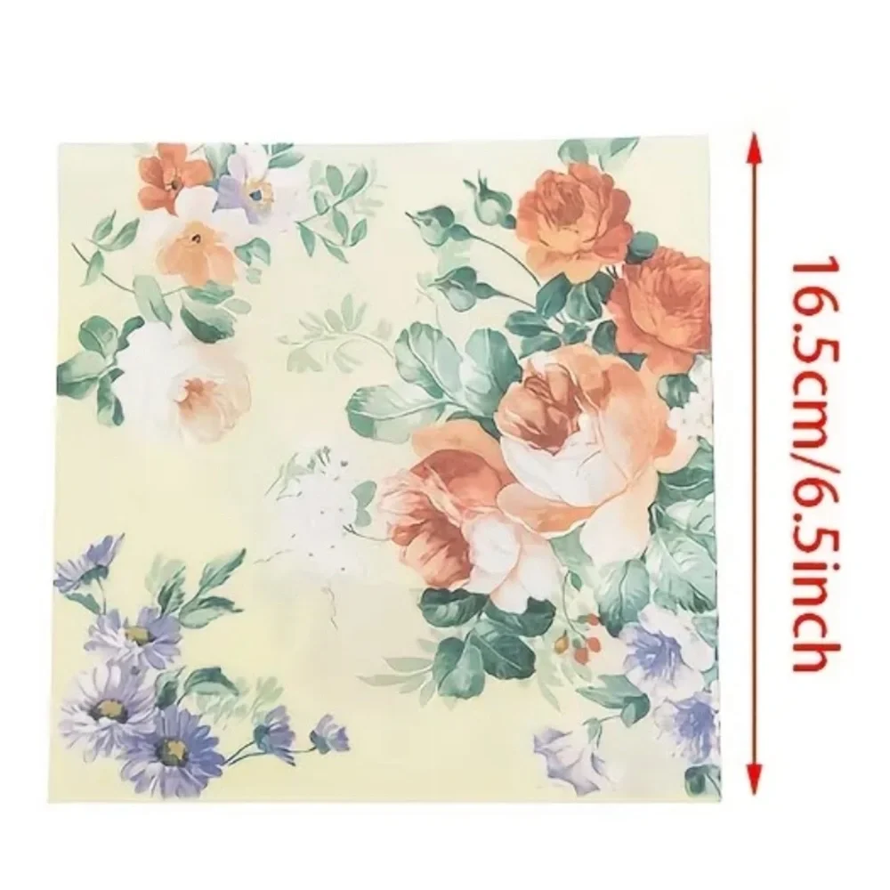Coral Floral Luncheon Napkins (0505), 20-ct